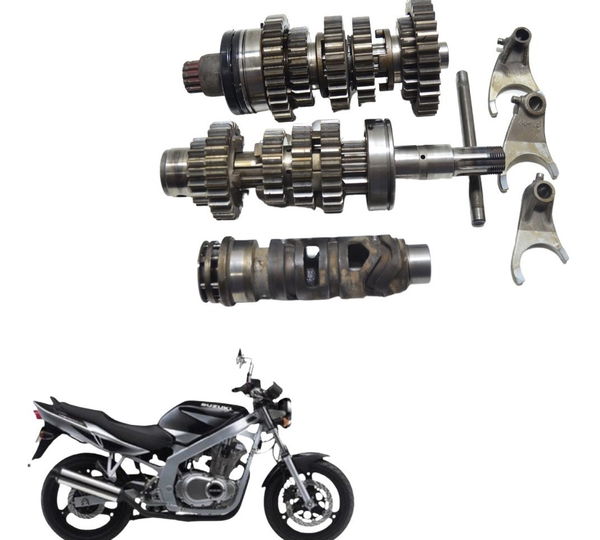 Caixa Marcha Completa Suzuki Gs 500 97-09 Original