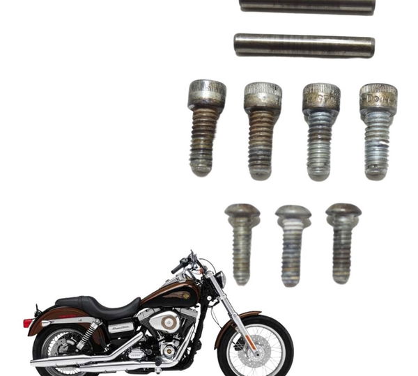 Jogo Parafuso Motor Harley Dyna Super Glide 08-11 Original
