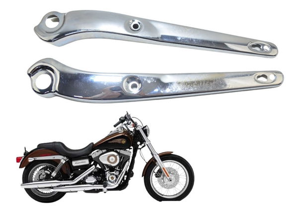 Par Espada Suporte Harley Dyna Super Glide 08-11 Original