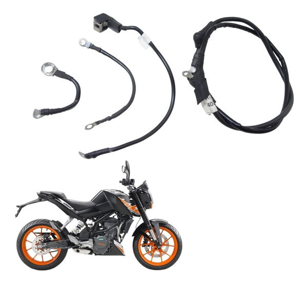 Cabos Bateria +/- Ktm 200 Duke 12-19 Original
