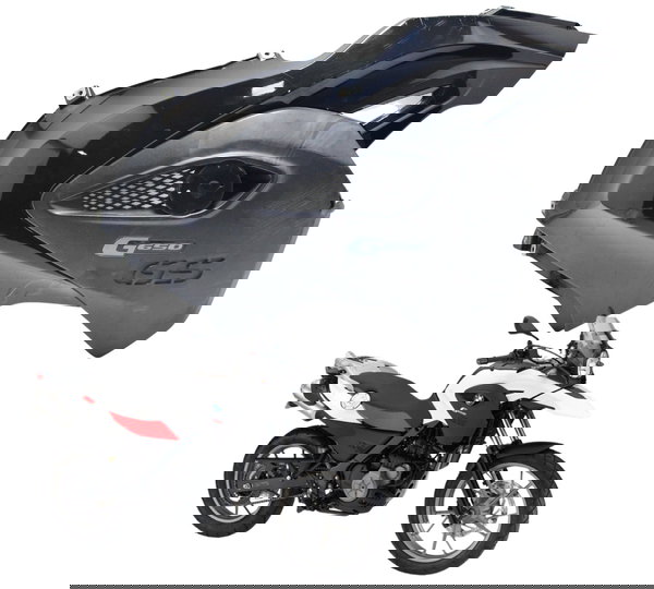 Carenagem Lateral Dir C/ Avaria Bmw G 650 Gs 12-16 Original Preto