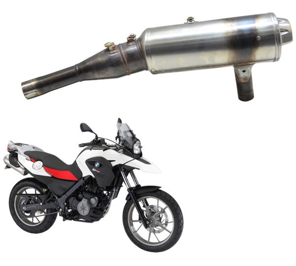 Ponteira Escape Esquerdo Bmw G 650 Gs 12-16 Original Prateado