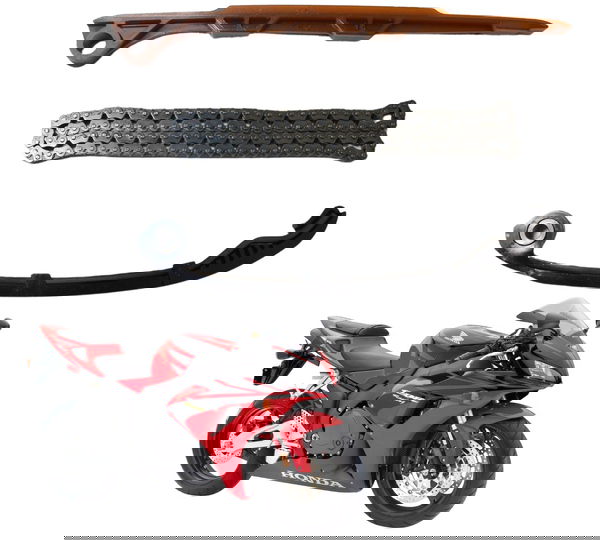 Kit Guia Tensor Corrente Comand Honda Cbr 1000 Rr 04-07 Orig