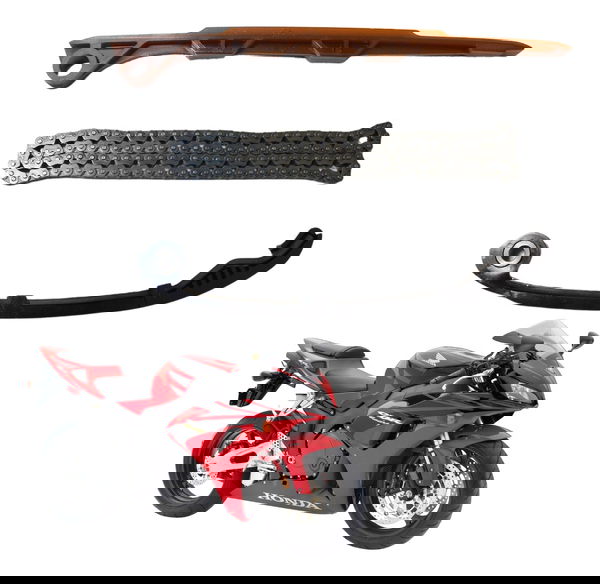 Kit Guia Tensor Corrente Comand Honda Cbr 1000 Rr 04-07 Orig