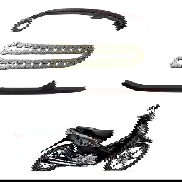 Kit Guia Corrente Comando Honda Biz 125 + 05-07 Original