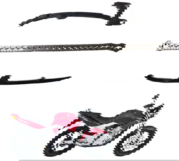 Kit Guia Tensor Corrente Comando Yamaha Ys 250 Fazer 05-10