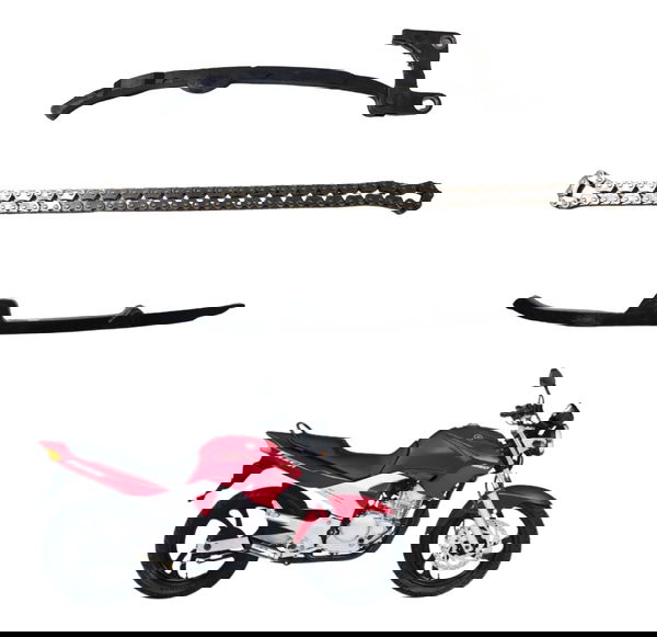 Kit Guia Tensor Corrente Comando Yamaha Ys 250 Fazer 05-10