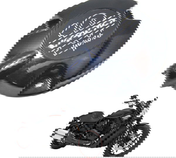 Tampa Acabamento Motor Esq Harley Night Rod 12-16 Original Preto