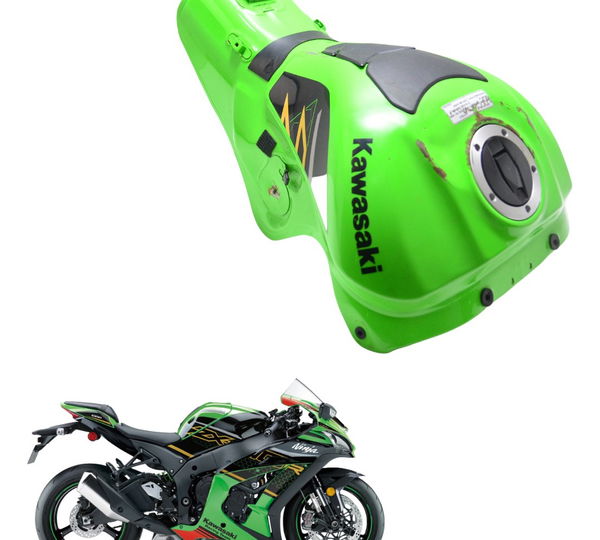 Tanque C/ Detalhes Kawasaki Zx 10r 17-22 Original