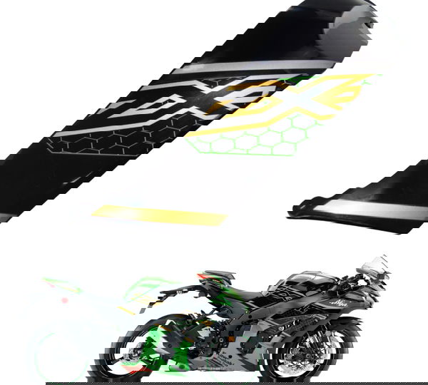 Carenagem Tanque Dir C/ Detalhe Kawasaki Zx 10r 17-22 Orig Preto