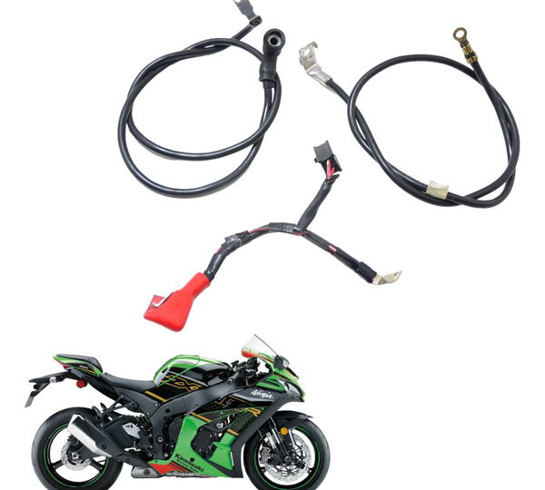 Cabos Bateria +/- Kawasaki Zx 10r 17-22 Original