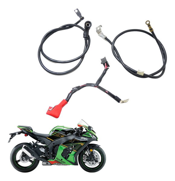 Cabos Bateria +/- Kawasaki Zx 10r 17-22 Original