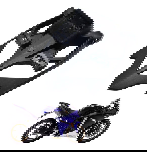 Suporte Placa C/ Detalhes Yamaha Yzf R1 09-15 Original