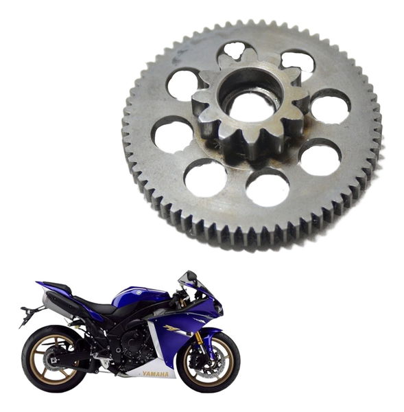 Engrenagem Redução Partida Yamaha Yzf R1 09-15 Original