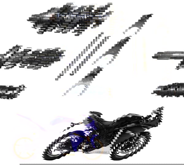 Caixa Marcha Completa Yamaha Yzf R1 09-15 Original