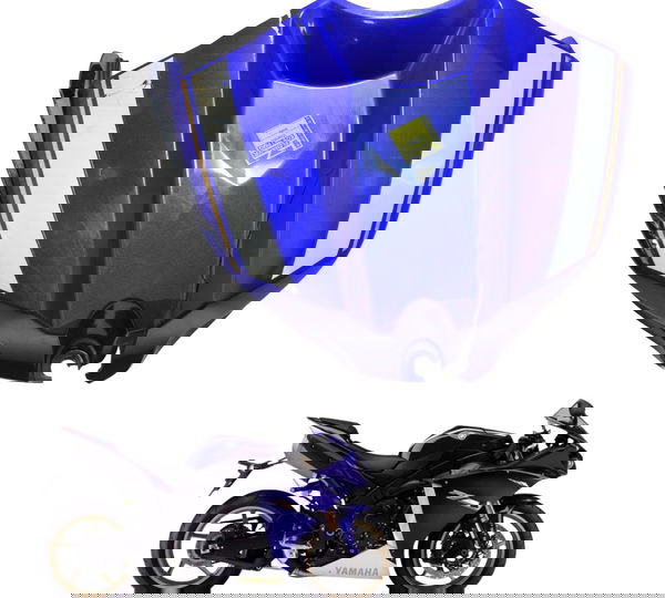 Carenagem Superior Tanque C/ Avaria Yamaha Yzf R1 09-15 Orig Azul