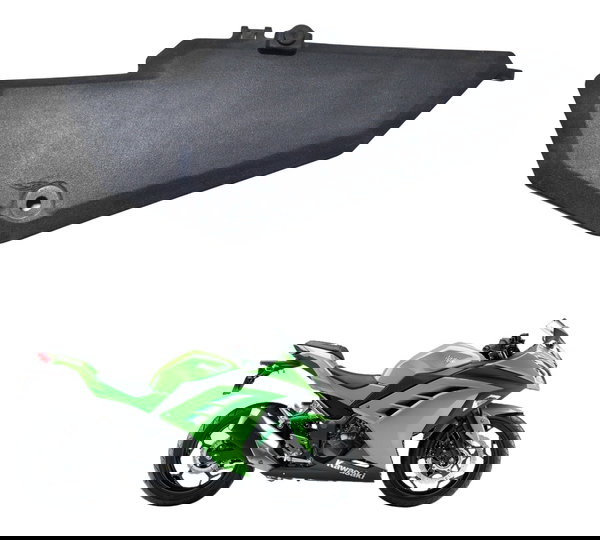 Acabamento Lateral Esquerdo Kawasaki Ninja 300 13-18 Orig Preto