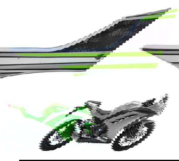 Carenagem Lateral Direita Kawasaki Ninja 300 13-18 Original Branco