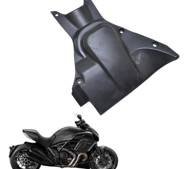 Acabamento Moldura Chave Capa Tanqu Ducati Diavel 11-14 Orig Preto