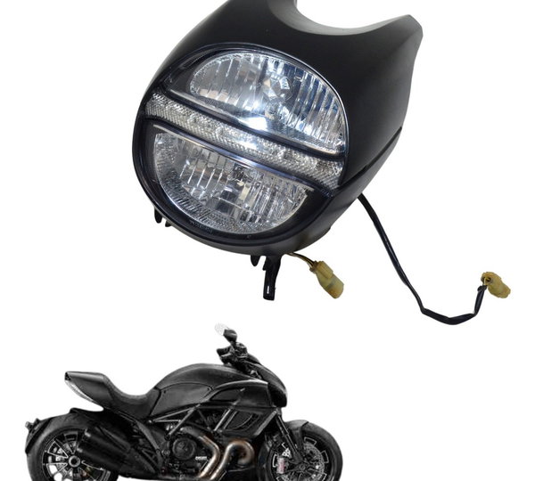 Farol Completo Frontal Ducati Diavel 11-14 Original Esquerdo