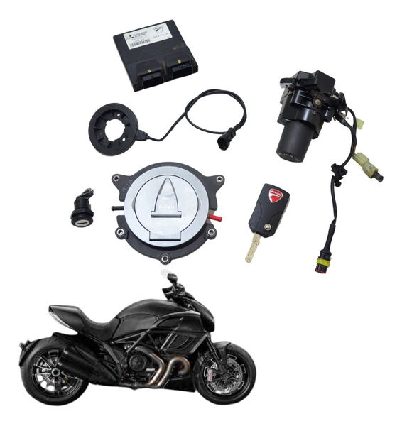 Kit Chave Ignição Modulo Cdi Cold Ducati Diavel 11-14 Orig