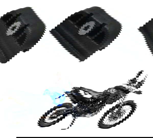 Par Borracha Chassi Bmw F 800 Gs 11-13 Original Preto