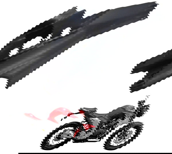 Carenagem Lateral Tras Esq Yamaha Fz25 Fazer 250 18-21 Orig Preto