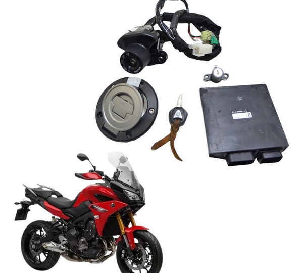 Kit Chave Ignição Modulo Ecu Yamaha Mt 09 Tracer Gt 20-24