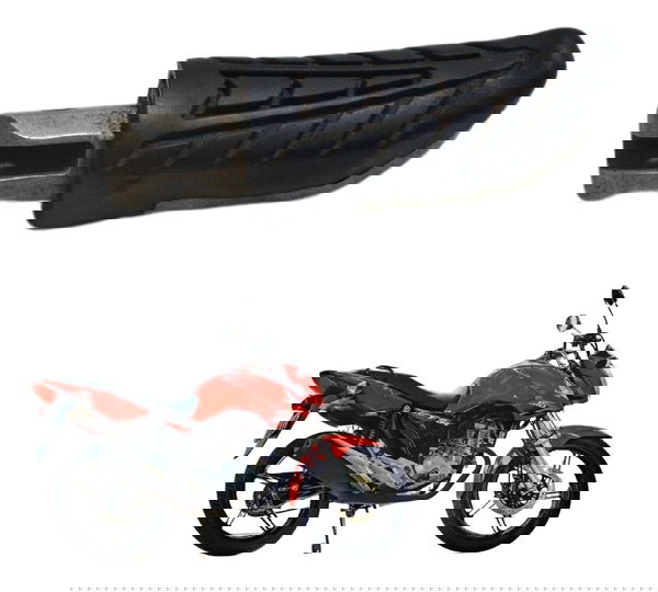 Pedaleira Traseira Direita Honda Cg 160 Fan 16-19 Original