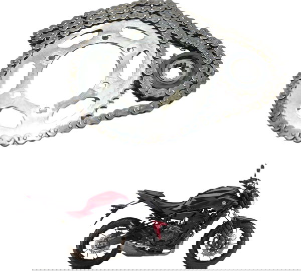 Kit Relação Yamaha Mt 07 15-18 Original Prateado