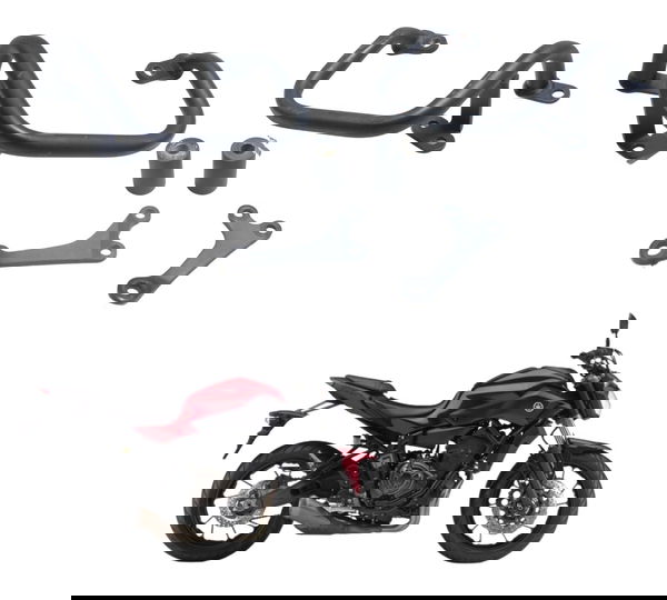 Par Protetor Carenagem Motor Yamaha Mt 07 15-18 Original