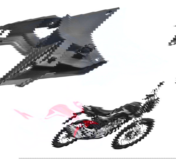 Acabamento Interno Aleta Esq Honda Cg 160 Titan 18-23 Orig Preto