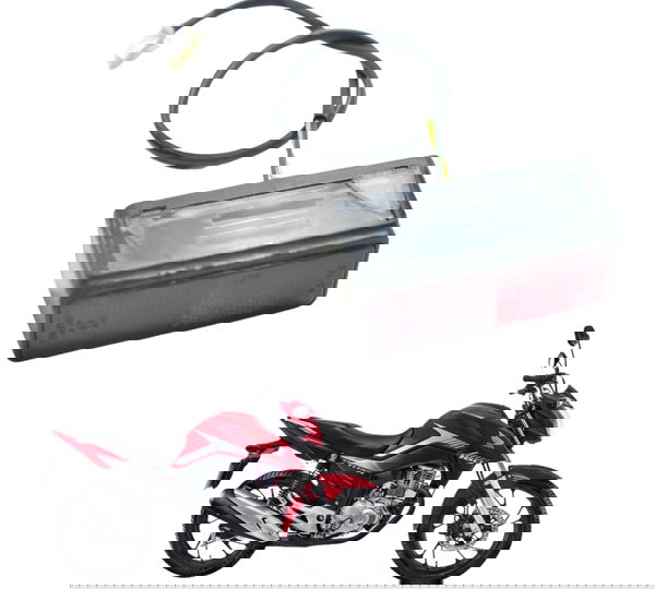 Luz Placa C/ Avaria Honda Cg 160 Titan 18-23 Original