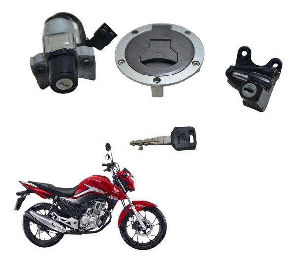 Kit Chave Ignição Honda Cg 160 Titan 18-23 Original