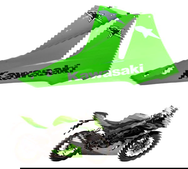 Spoiler Direito Kawasaki Zx 6r 08-12 Original Verde-limão
