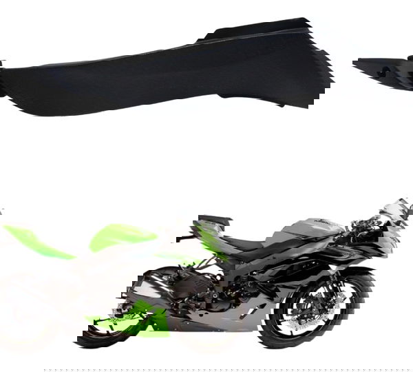Acabamento Tanque Direito Kawasaki Zx 6r 08-12 Original Preto