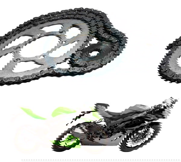Kit Relação S/ Emenda Kawasaki Zx 6r 08-12 Original