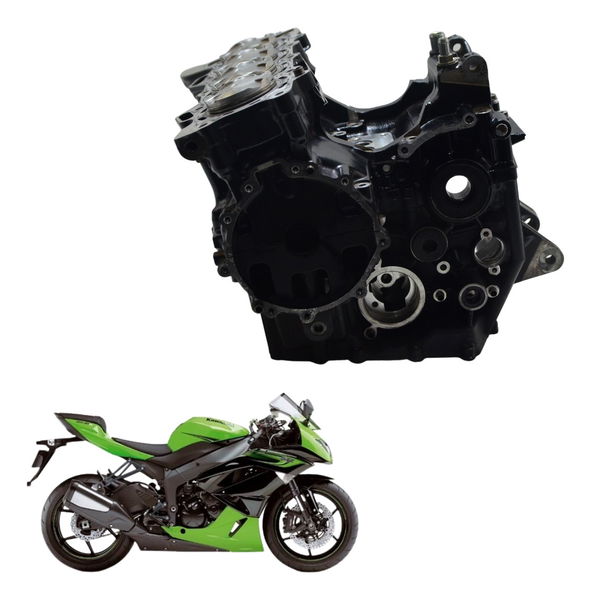 Par Bloco Motor Carcaça Nfe Baixa Kawasaki Zx 6r 08-12 Orig