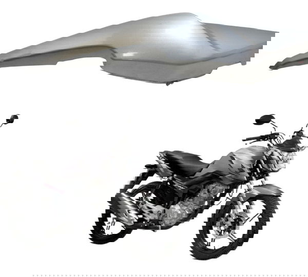 Carenagem Rabeta Dir C/ Avaria Honda Cg 160 Fan 16-22 Orig Cinza