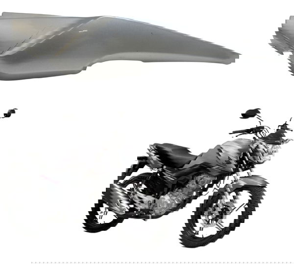 Carenagem Rabeta Esq C/ Avaria Honda Cg 160 Fan 16-22 Orig Cinza