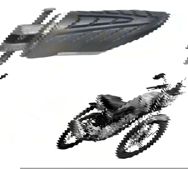 Pedaleira Traseira Direita Honda Cg 160 Fan 16-22 Original