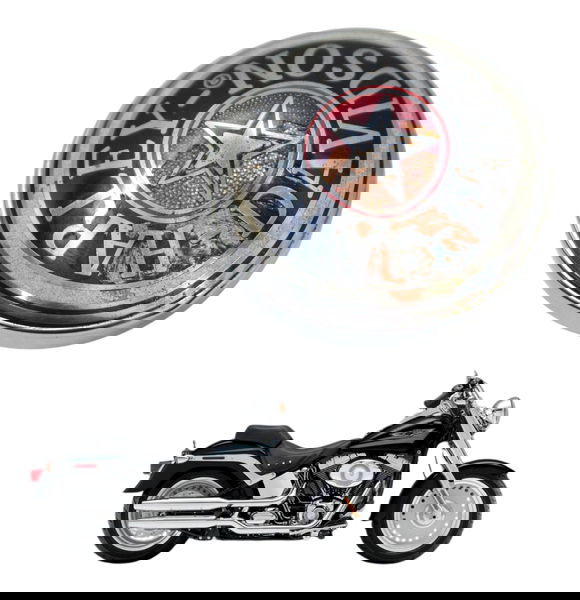 Tampa Tanque C/ Avaria Harley Softail Fat Boy 07-11 Original