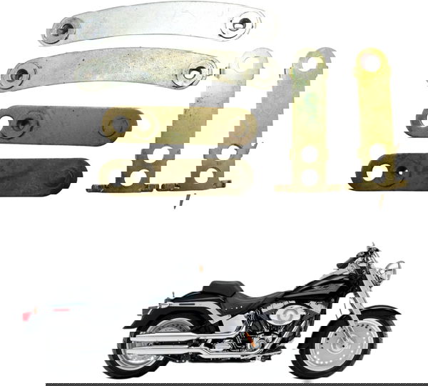 Suporte Paralama Traseir Espada Harley Softail Fat Boy 07-11 Preto