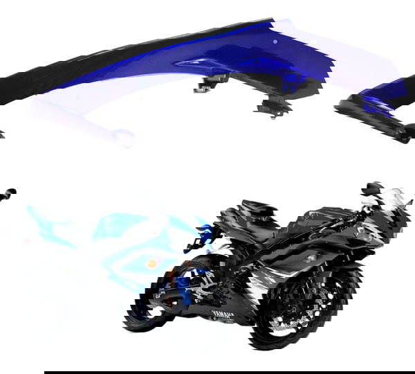 Carenagem Lateral Superior Direita Yamaha Yzf R1 07-08 Orig Azul