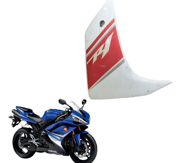 Carenagem Lateral Dir C/ Detalh Yamaha Yzf R1 07-08 Original Branco