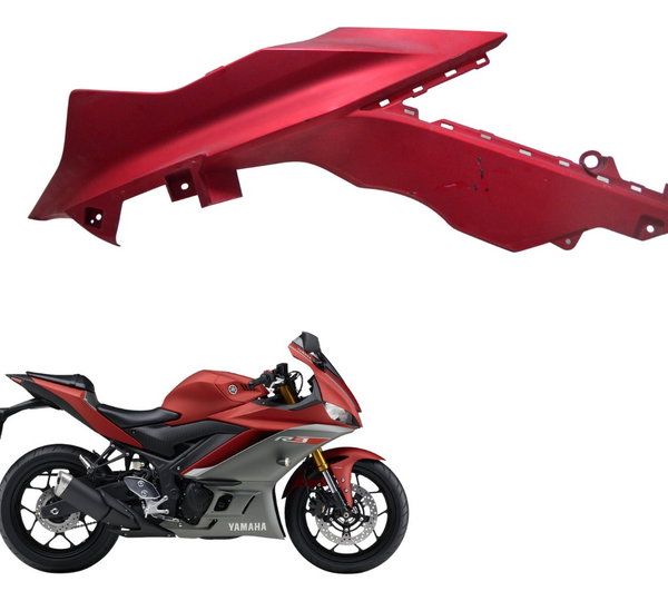 Carenagem Lateral Esq C/ Avaria Yamaha Yzf R3 20-23 Original Vermelho