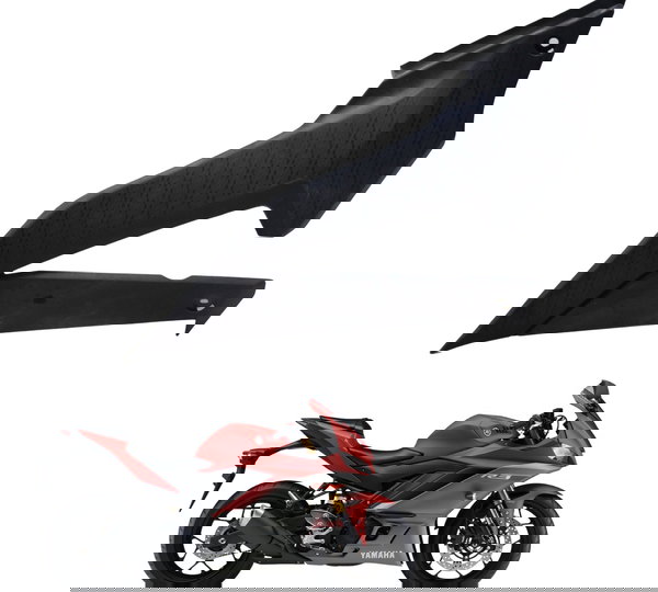 Acabamento Carenagem Lateral Esq. Yamaha Yzf R3 20-23 Orig Preto