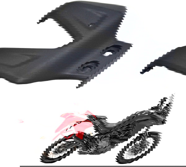 Acabamento Motor Esq Ducati Multistrada 950s 20-22 Original Preto