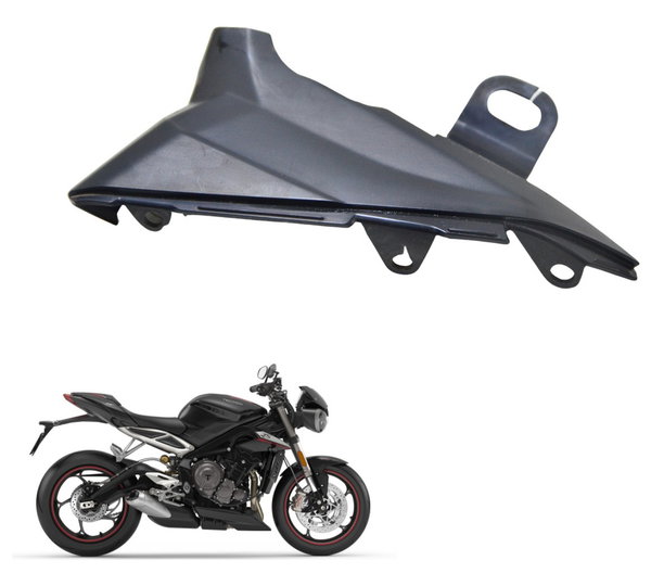 Carenagem Lateral Esq Det Triumph Street Triple 765 Rs 18-23 Preto