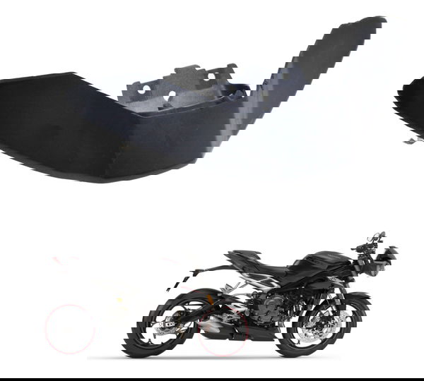 Carenagem Frontal Inf Triumph Street Triple 765 Rs 18-23 Preto